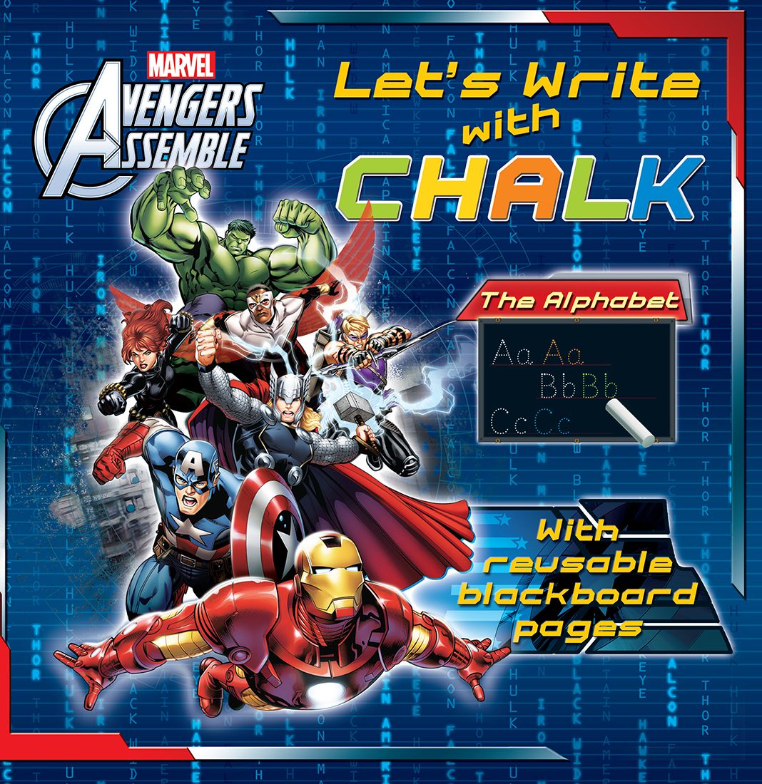 Avengers Let's Write with Chalk