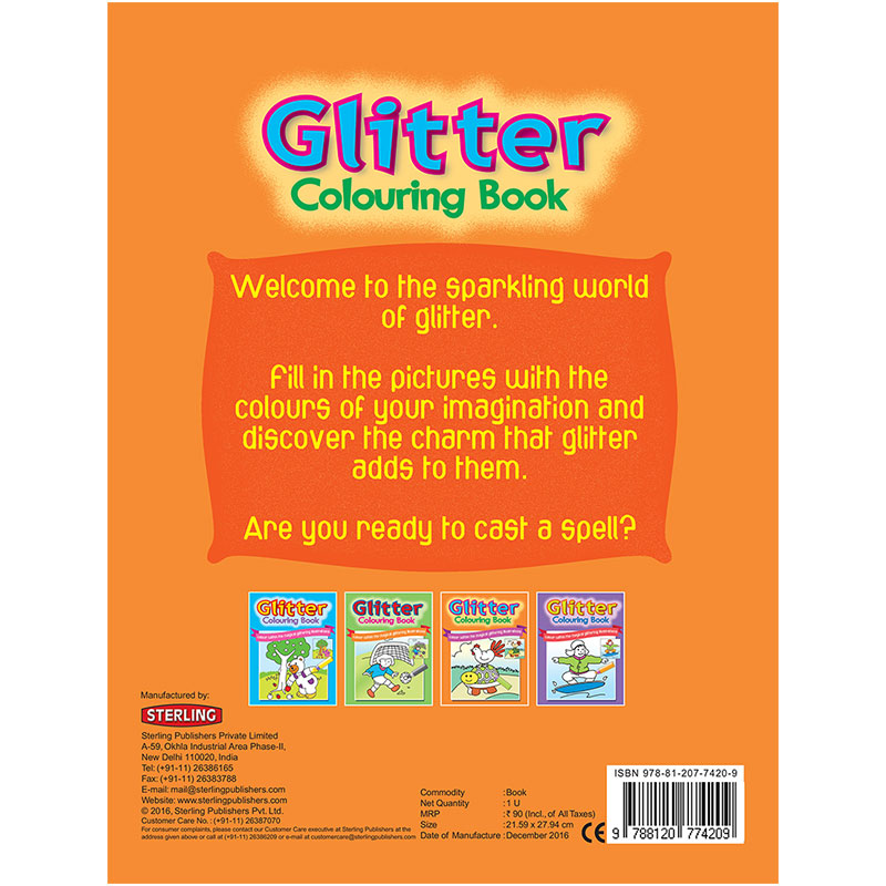 Glitter Colouring Book