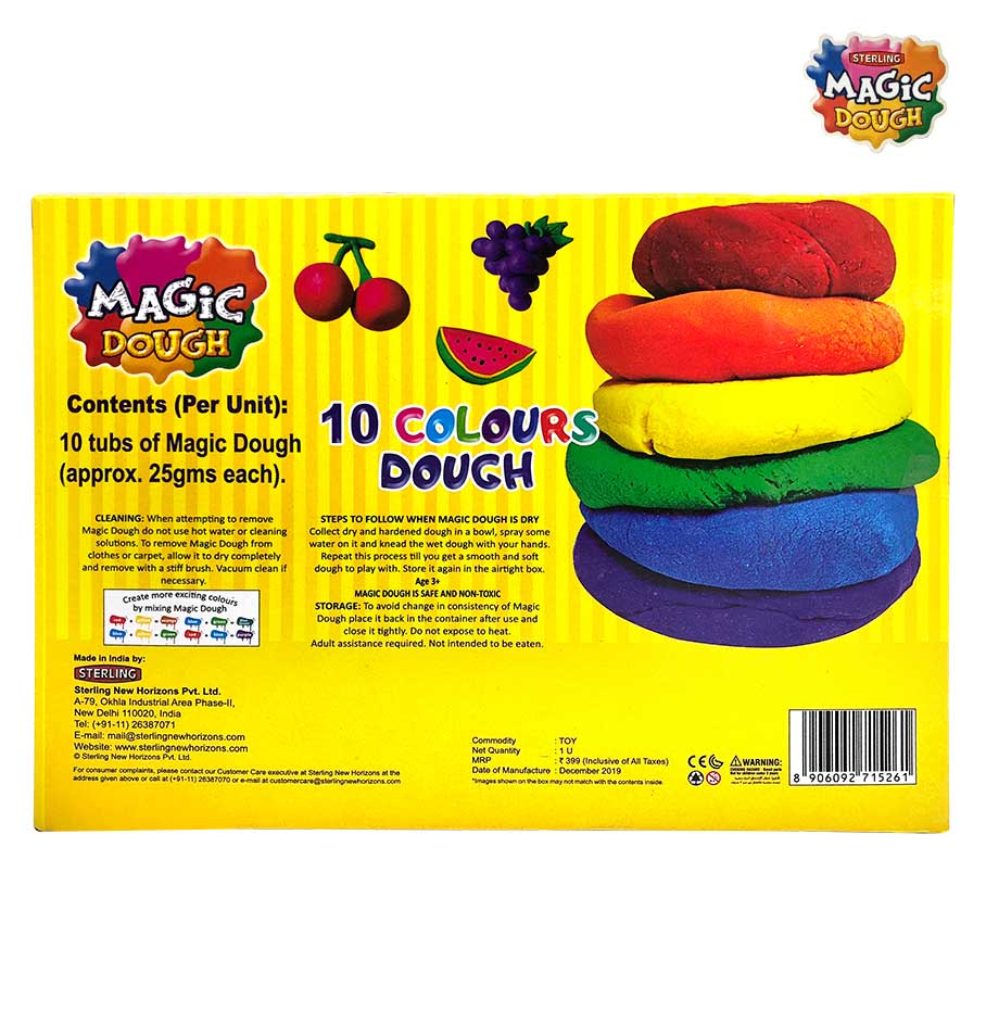 Magic Dough 10 Colours 250 gm