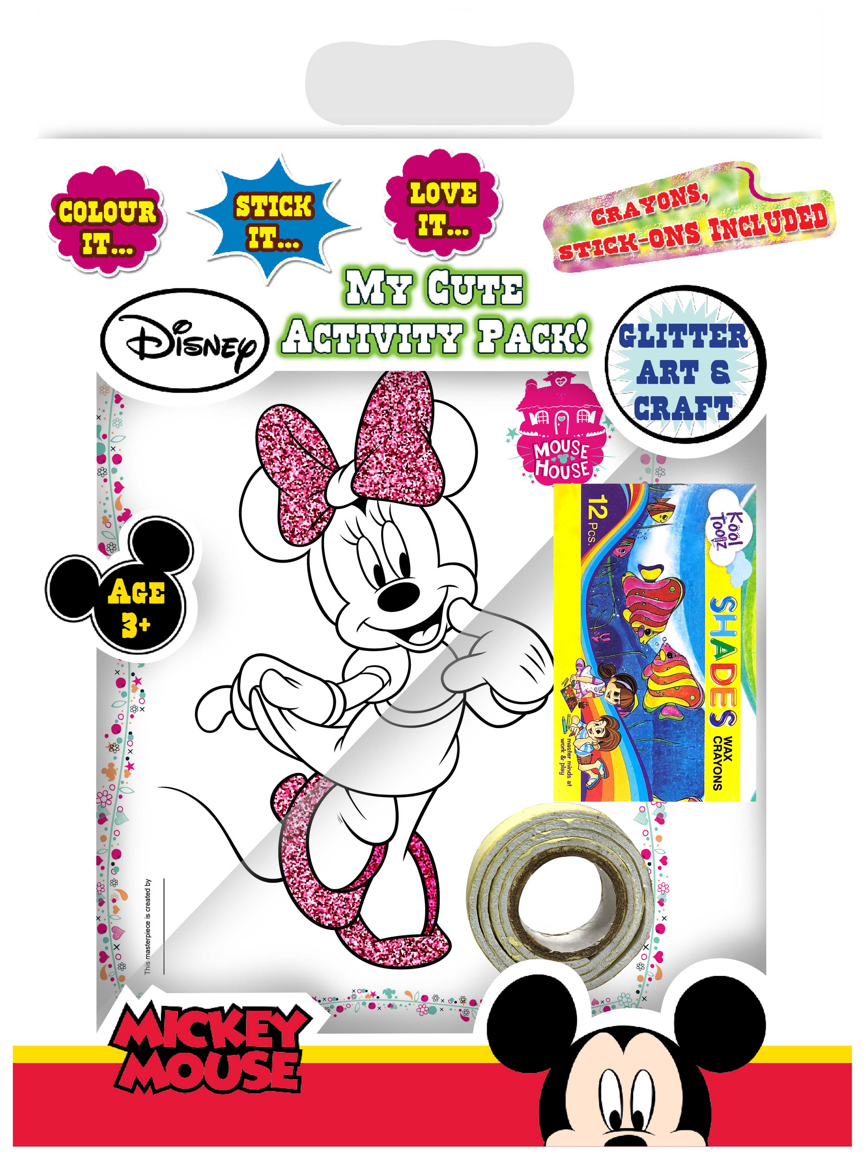 My Cute Activity Pack! Micky Mouse Glitter