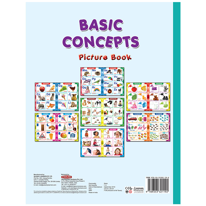 Basic Concepts Picture Book