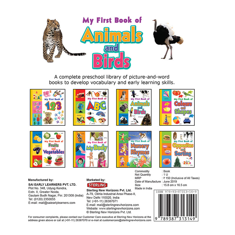 My First Book of Animals and Birds
